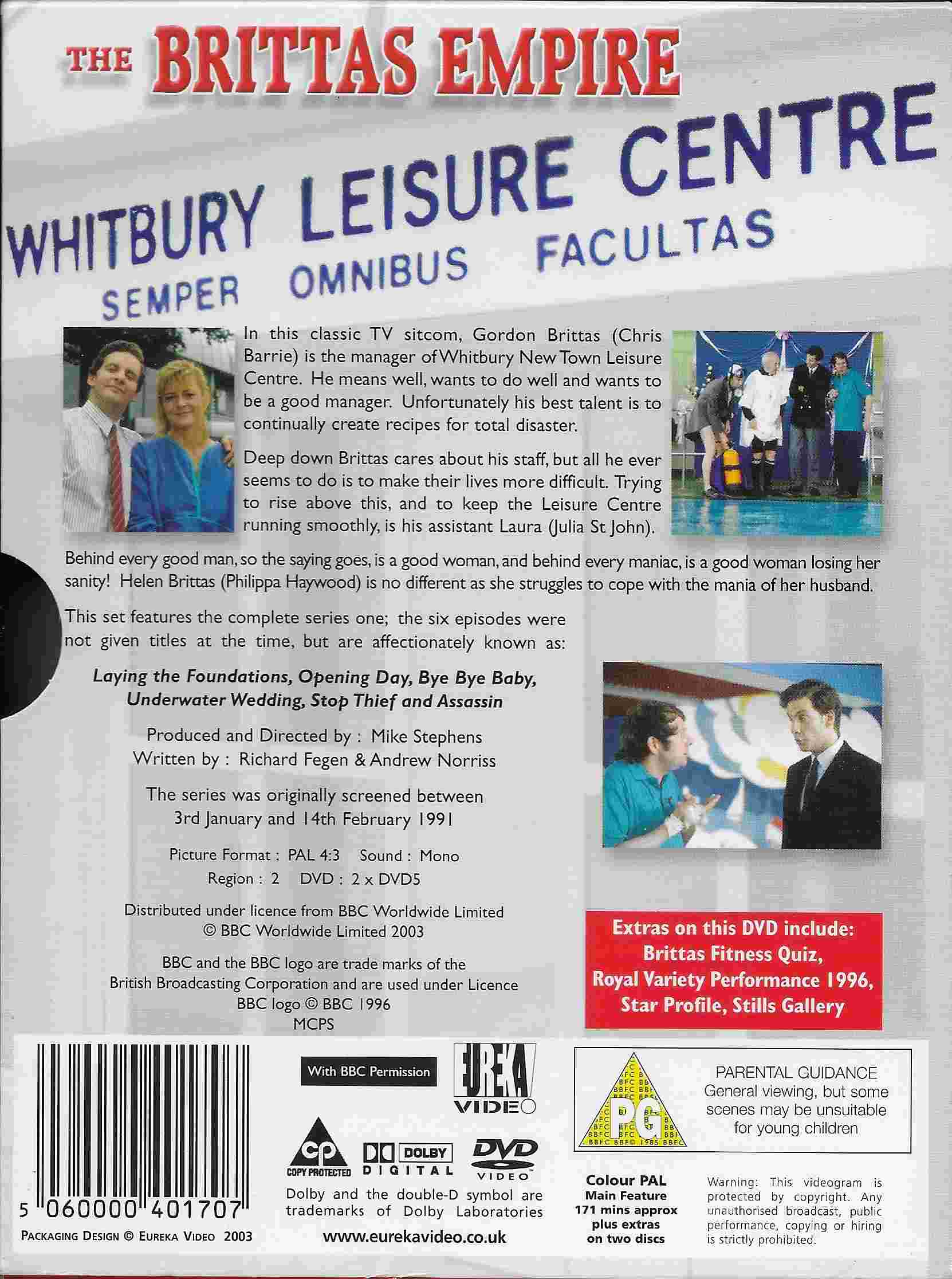 Picture of EKA 50011 The Brittas empire - Series 1 by artist Richard Fegen / Andrew Norriss from the BBC records and Tapes library